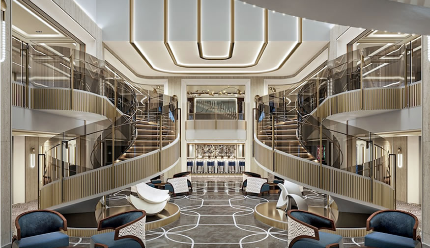 Un primer vistazo al interior de Seven Seas Prestige