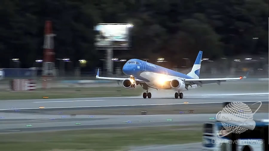 -Reabri el Aeroparque Jorge Newbery con el arribo de un vuelo procedente de Crdoba-
