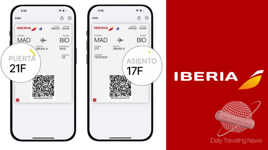 -Iberia lanza una actualizacin en tiempo real de la tarjeta de embarque-