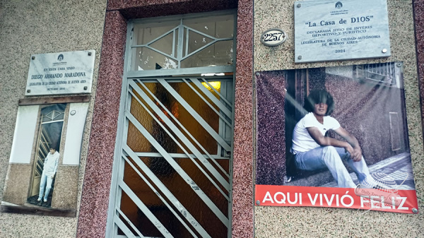 La Casa de D10S, ahora museo, guarda los mejores momentos de Diego Maradona
