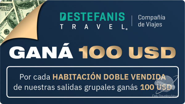Destefanis Travel te regala 100 usd por cada doble vendida