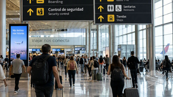 El tr�fico en pasajeros a�reo en Am�rica Latina y el Caribe creci� 0,8% en agosto